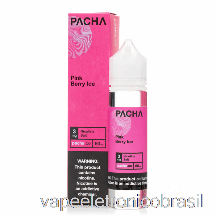 Vape Eletrônico Pink Berry Ice - Pacha - 60ml 0mg